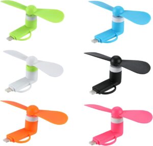 Mini Cell Phone Fan 2-in-1 Fan Comp...