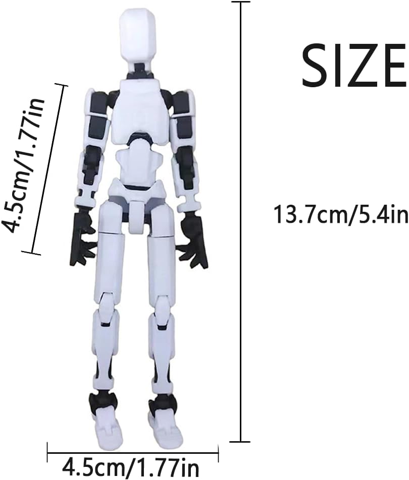 Dumwick Assembly Completed Titan 13 Action Figure Set,Titan 13 Robot Action Figures 3D Printed Multi Jointed Movable,Nova 13 Action Figure,Decorations for Action Figures (9pcs,Assembly Completed) - Image 5