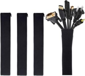 JOTO 4 Pack Cable Management Sleeve...