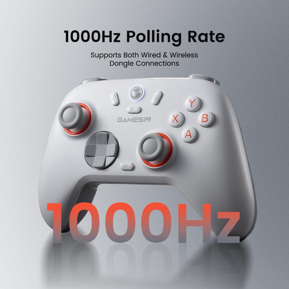 GameSir Nova Lite 2 Wireless PC Controller with Hall Effect Joysticks & Triggers, 2.4G & Wired 1000Hz Polling Rate, Remappable Buttons - Compatible with PC/Switch/Steam/Android (Grey) - Image 3