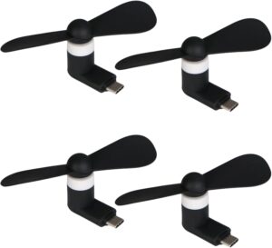 Phone Fan USB C, 4 Pack Mini Portab...