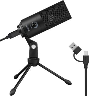 FIFINE USB Microphone, Metal Conden...