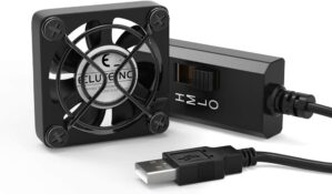 ELUTENG 40mm USB Fan with 3 Speed C...