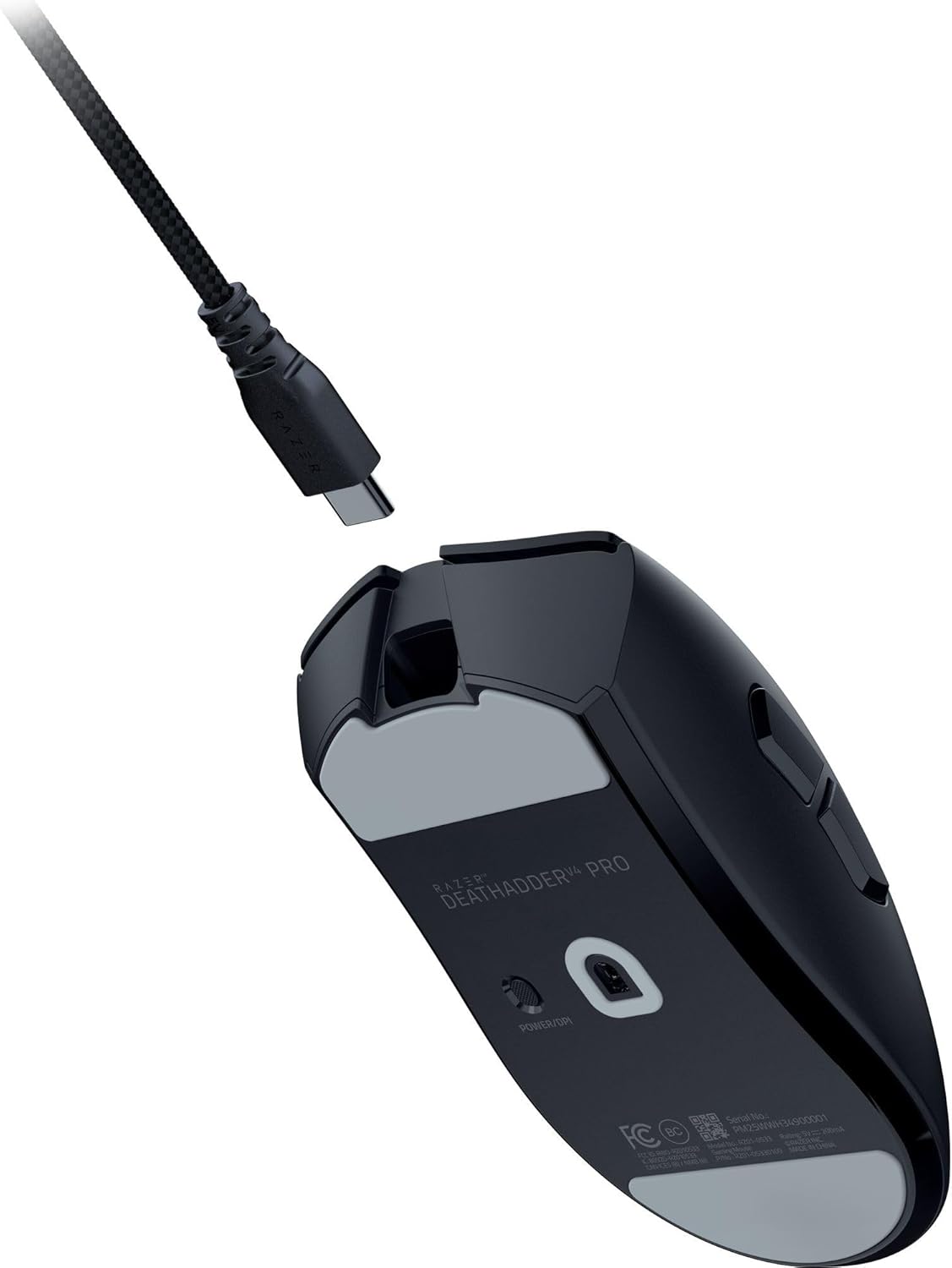 Razer DeathAdder V4 Pro Wireless Gaming Mouse: 56g Lightweight - HyperSpeed Wireless Gen-2 - Optical Scroll Wheel - Optical Switches Gen-4 - Focus Pro 45K Sensor Gen-2 - Up to 150 Hr Battery - Black - Image 13