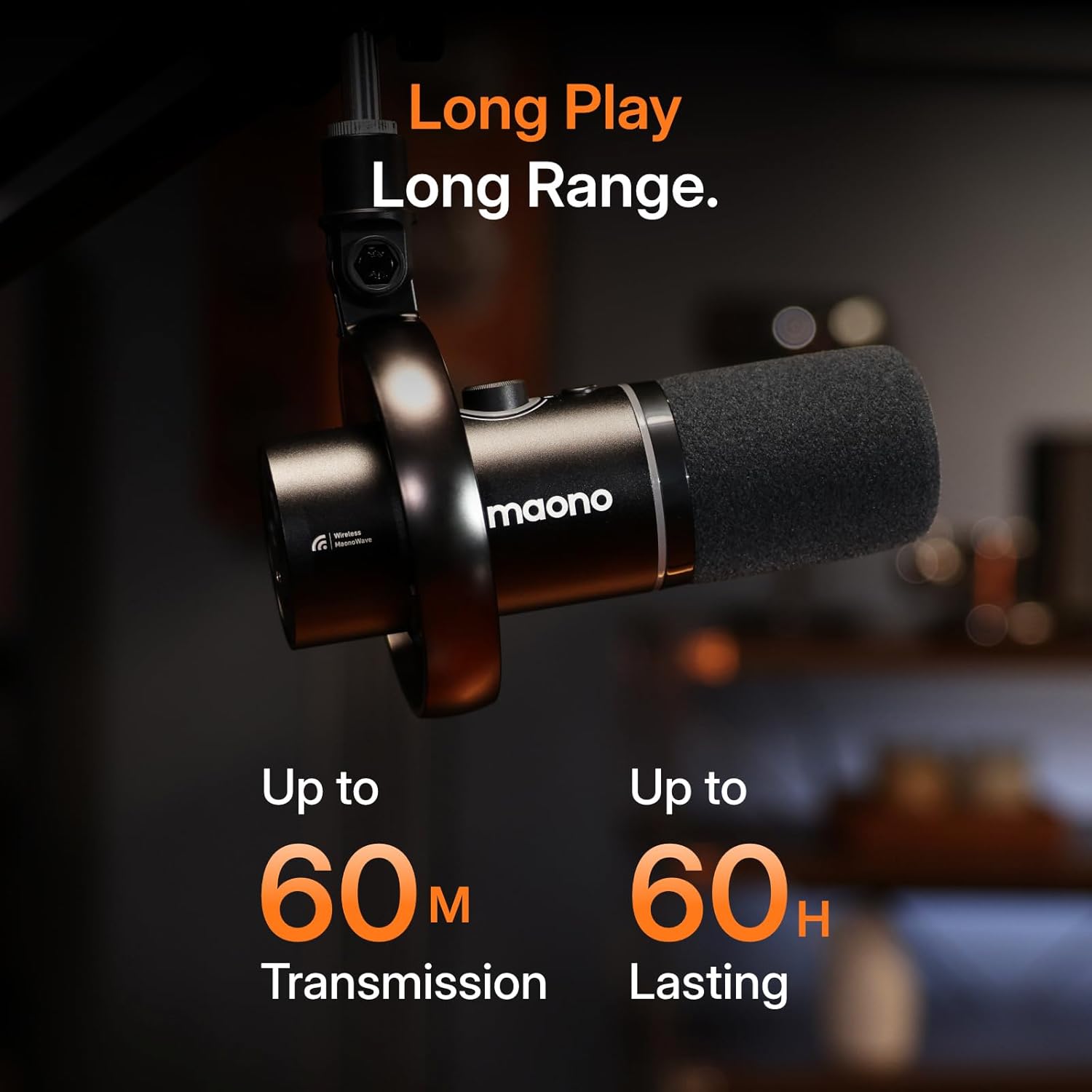 MAONO PD200W Hybrid Wireless Podcast Microphone for PC, Dynamic XLR USB Mic with Desktop Stand, Software, Noise Cancellation, for Vocal Recording, Streaming, Content Creation, Home Studio, Voiceover - Image 6