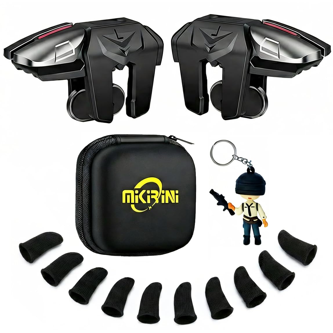 PUBG Mobile Triggers 13 in 1 Combo, 4 Gaming Triggers Mobile Phone Game Controller for PUBG/Knives Out/Call of Duty/Rules of Survival, Aim & Fire Trigger for iPhone & Android Phone (Boy)