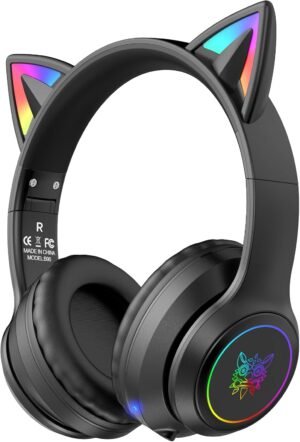 Cat Ear Bluetooth Headphones for Ki...