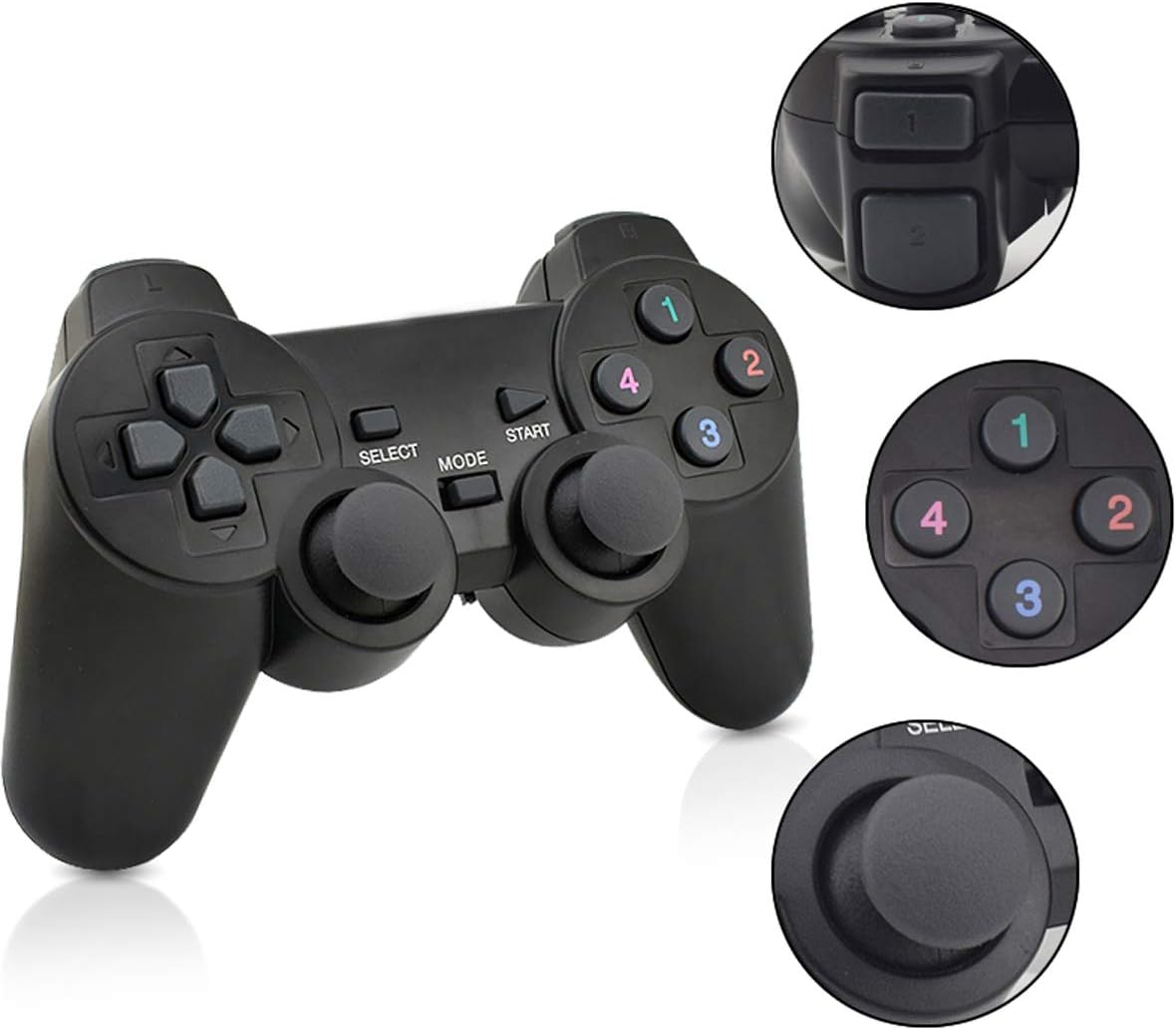 C-Zone 2.4GHz USB Twins Wireless game Controller Gamepad Joystick With WIN98/2000/X/2003VISTA/WIN7 SYSTEM TV Box - Image 3