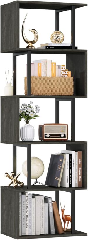 Furologee 6 Tier Bookshelf Tall Geo...