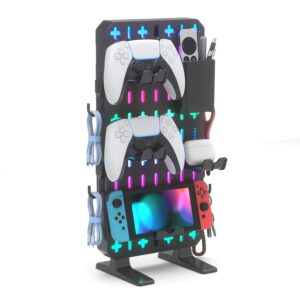 KDD 6 in 1 RGB Gaming Desk Accessor...