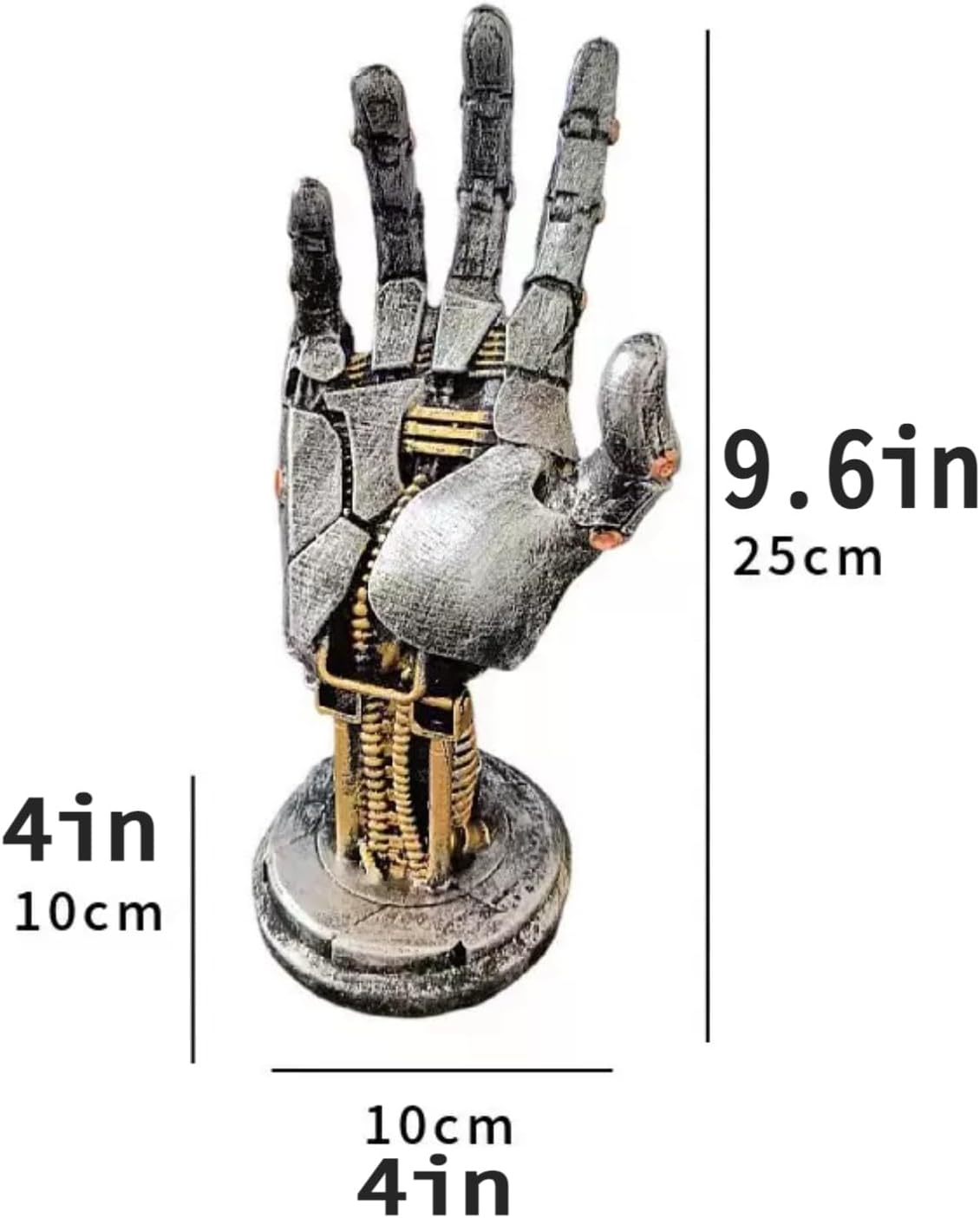 Cyberpenk Silverhand Mechanical Hand, Gaming Controller Holder Stand Punk Style Steampunk Modern Home Decor Gaming Room Decor Resin Art Gift - Image 2