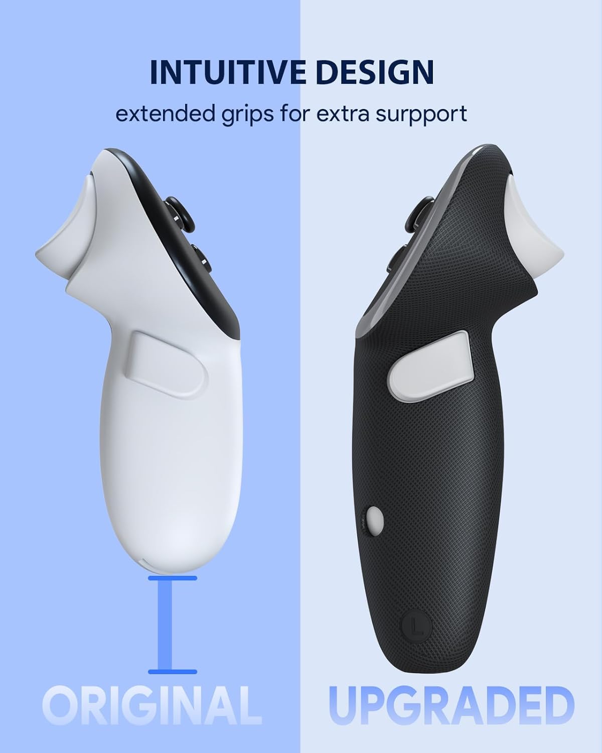 Aubika Rechargeable Controllers Grips for Meta Quest 3S/Quest 3, Oculus Quest 3S/Quest 3 Charging Grips Cover Accessories, with 2 Batteries Replacement, Protector in VR - Image 4