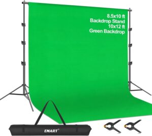 EMART 8.5 x 10ft Green Screen Backd...