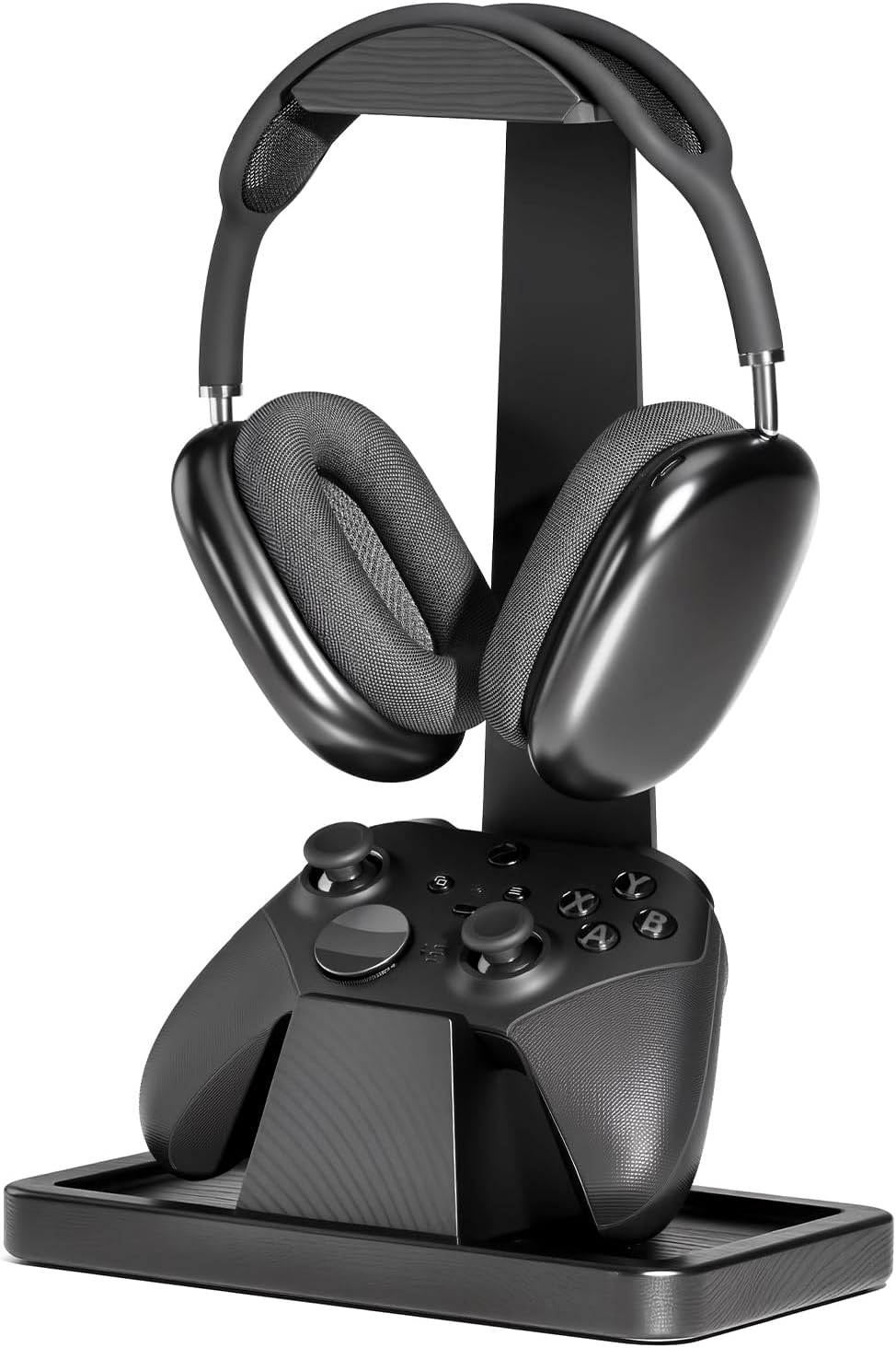 UPERGO Solid Wood Gaming Headset Stand with Controller Holder - Creative Gift for Teens, Boyfriends, Brothers, and Gamers - Desktop Organization and Decoration