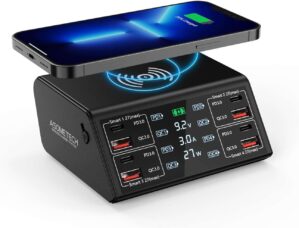 USB Charger, ASOMETECH 100W 8 Port ...
