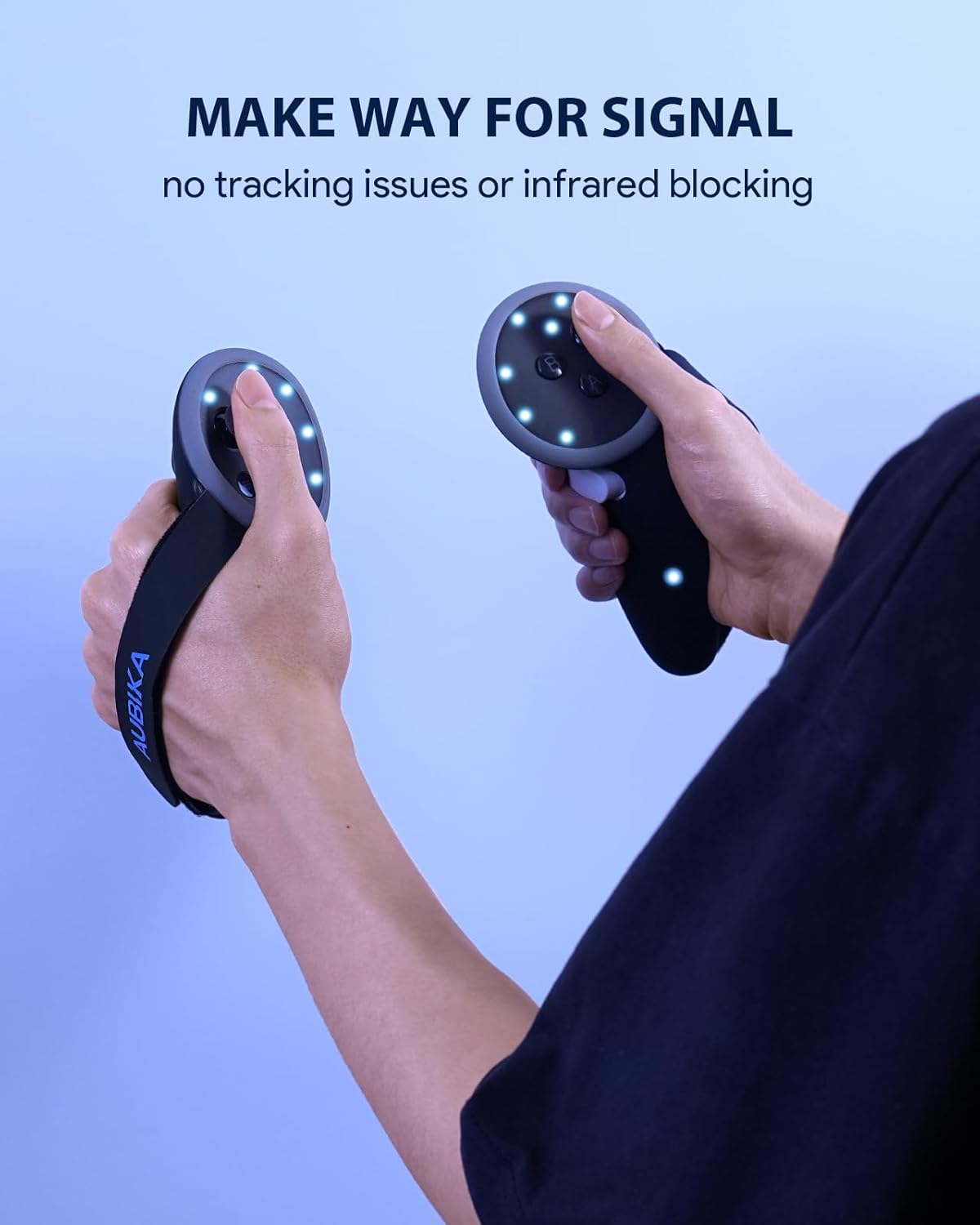 Aubika Rechargeable Controllers Grips for Meta Quest 3S/Quest 3, Oculus Quest 3S/Quest 3 Charging Grips Cover Accessories, with 2 Batteries Replacement, Protector in VR - Image 6