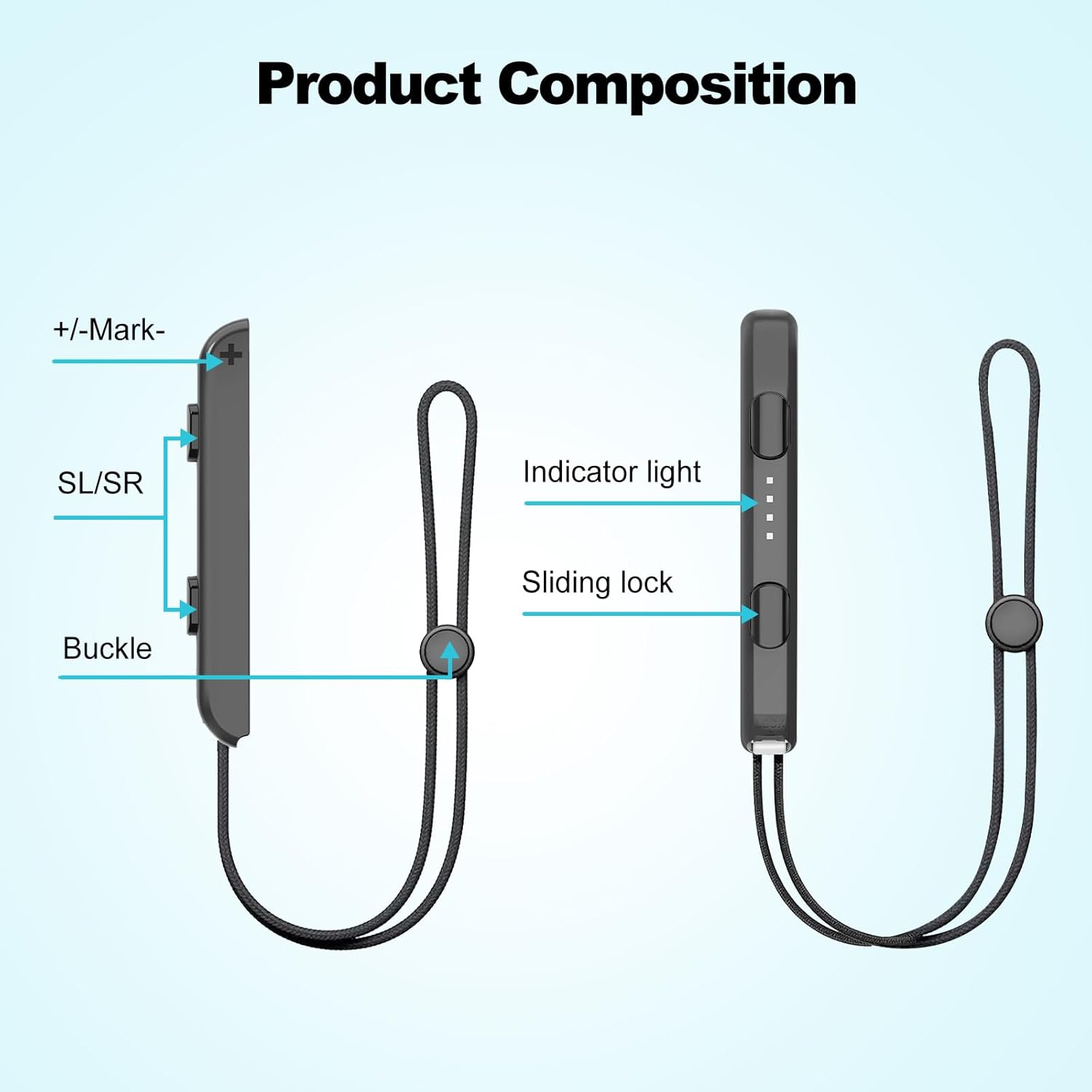 Pogriko 2 Pack Wrist Strap for Nintendo Switch Controller Joycon, Replacement Strap Parts Accessories for Joy Con Joy-Con Controller - Image 7