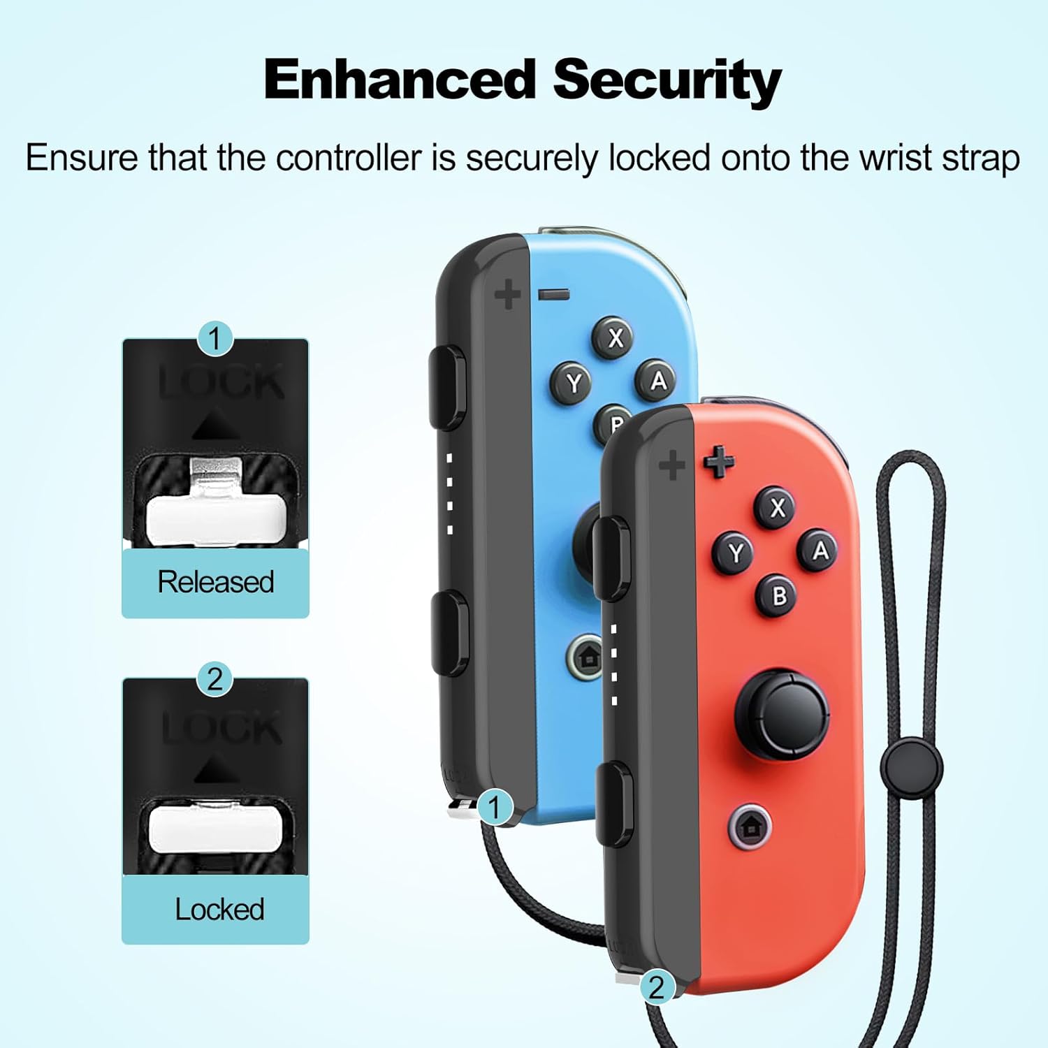 Pogriko 2 Pack Wrist Strap for Nintendo Switch Controller Joycon, Replacement Strap Parts Accessories for Joy Con Joy-Con Controller - Image 4
