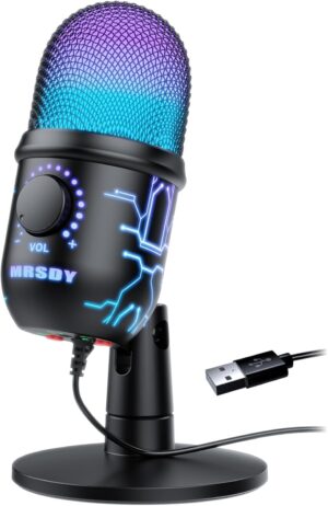 MRSDY Gaming Microphone, USB Comput...