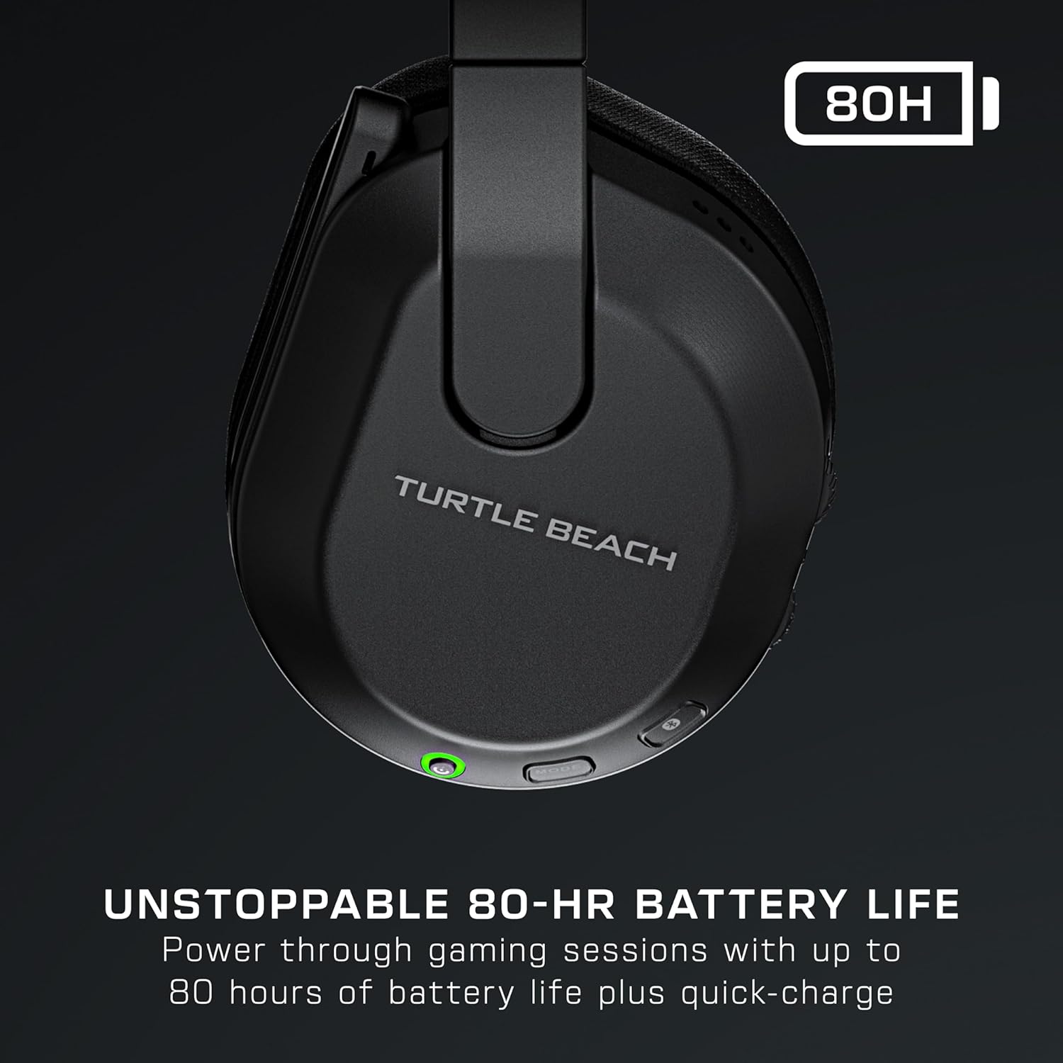 Turtle Beach Stealth 600 Wireless Multiplatform Amplified Gaming Headset for Xbox Series X|S, Xbox One, PC, PS5, PS4, & Mobile – Bluetooth, 80-Hr Battery, Noise-Cancelling Mic – Black - Image 3