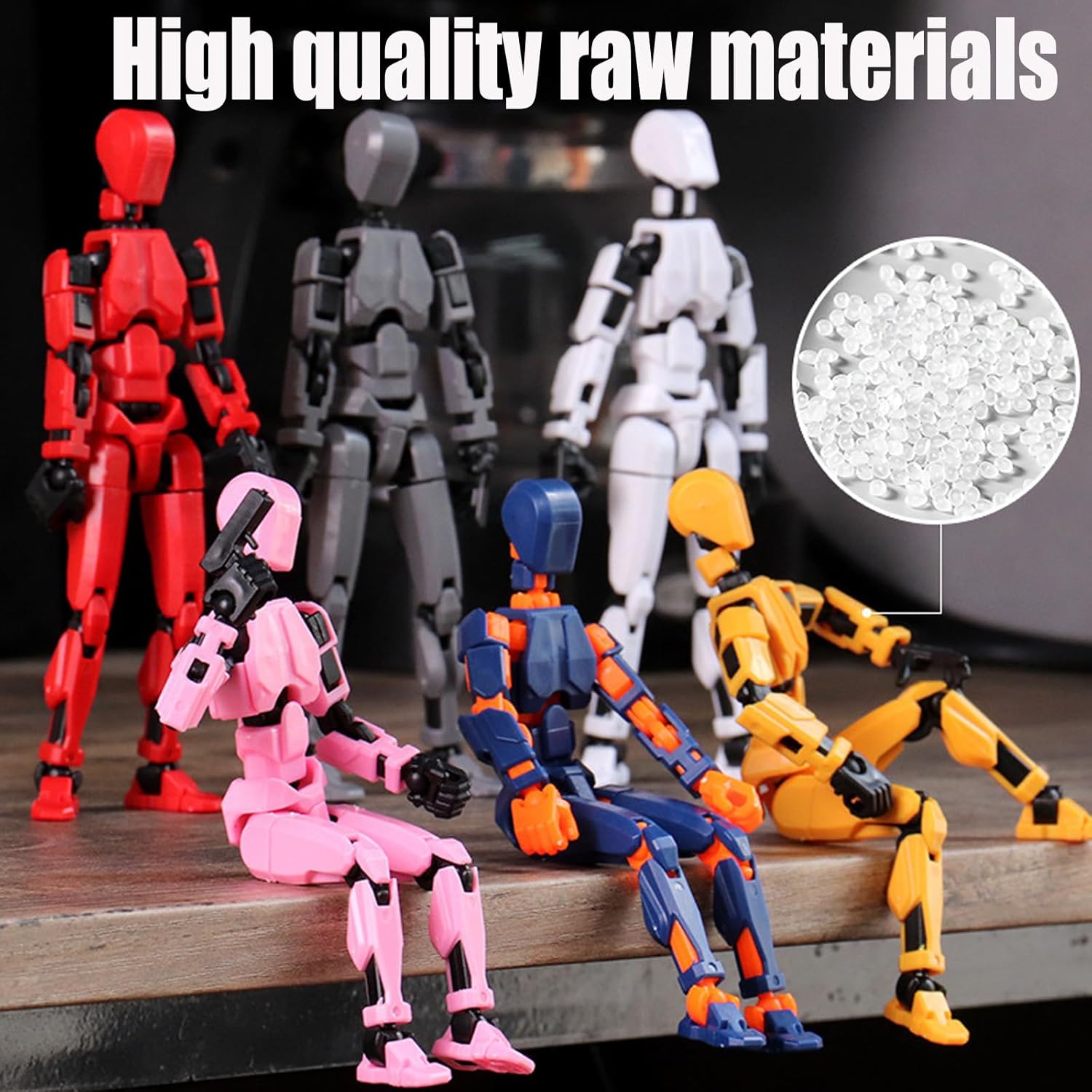 Dumwick Assembly Completed Titan 13 Action Figure Set,Titan 13 Robot Action Figures 3D Printed Multi Jointed Movable,Nova 13 Action Figure,Decorations for Action Figures (9pcs,Assembly Completed) - Image 4