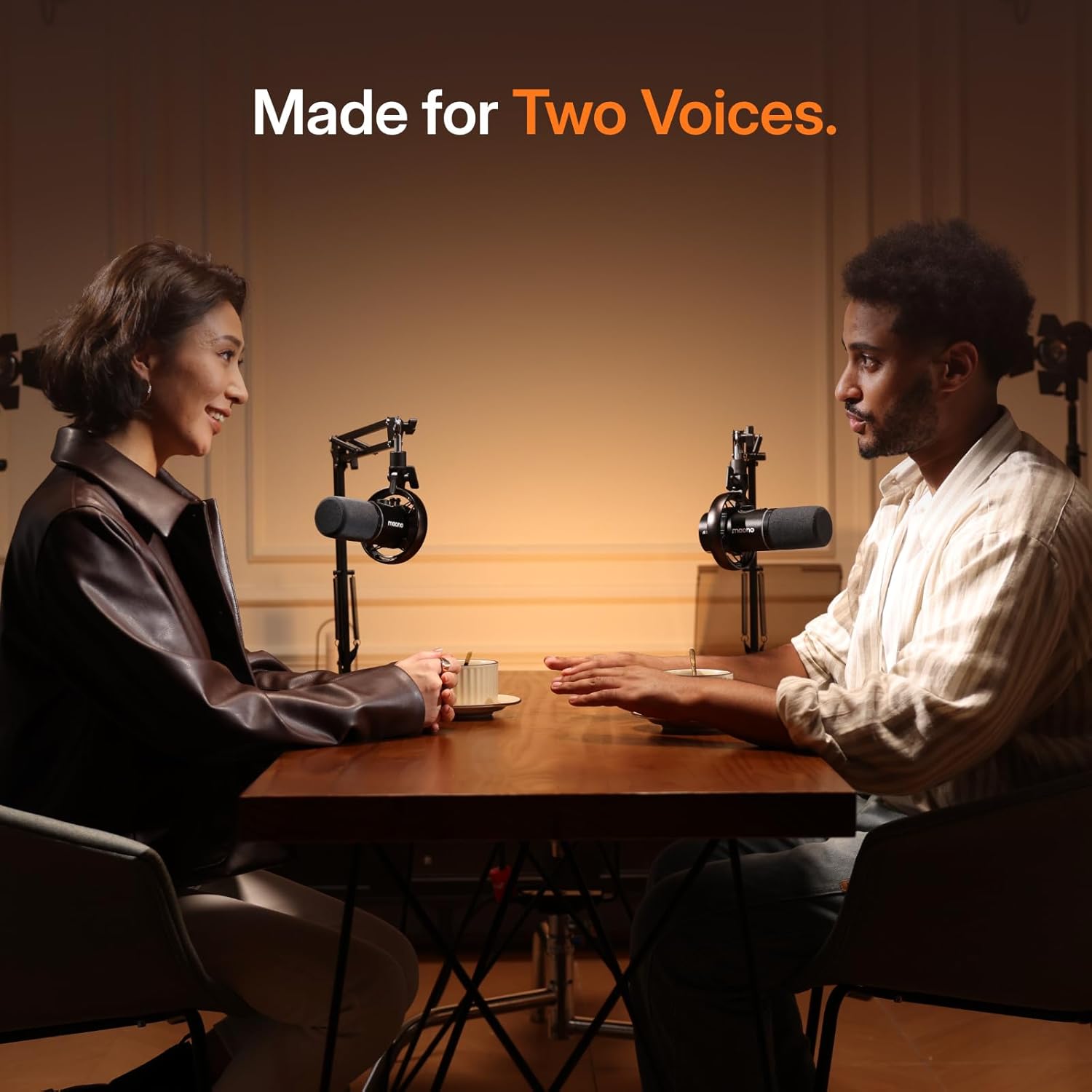 MAONO PD200W Hybrid Wireless Podcast Microphone for PC, Dynamic XLR USB Mic with Desktop Stand, Software, Noise Cancellation, for Vocal Recording, Streaming, Content Creation, Home Studio, Voiceover - Image 7