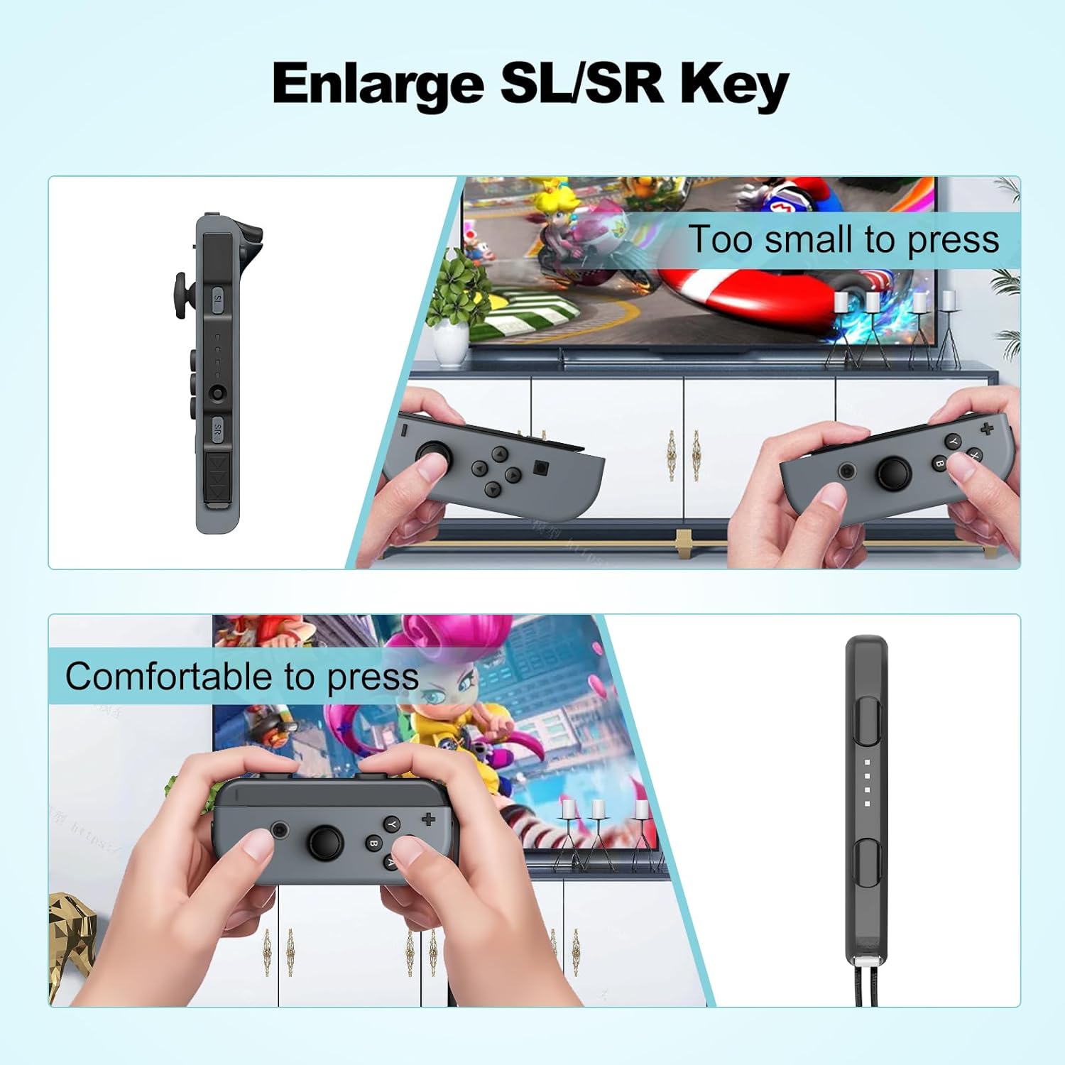 Pogriko 2 Pack Wrist Strap for Nintendo Switch Controller Joycon, Replacement Strap Parts Accessories for Joy Con Joy-Con Controller - Image 5