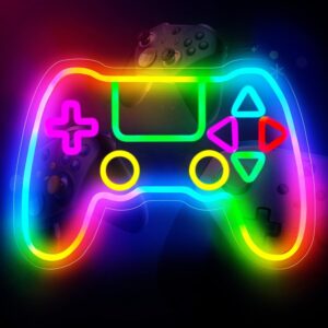 Gamer Neon Sign, LED Game Controlle...