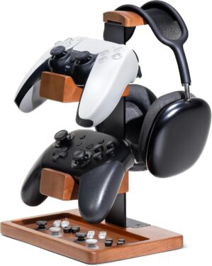Solid Wood Controller Holder and He...