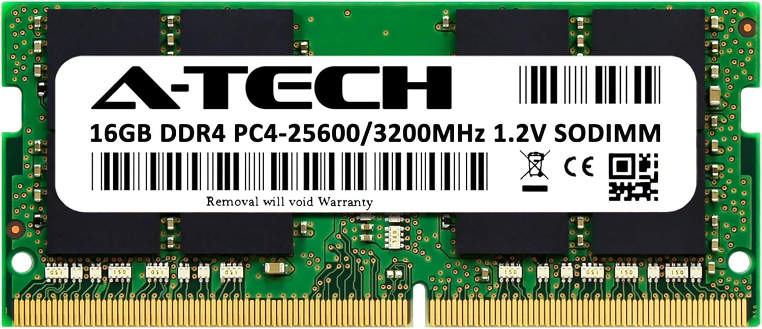 A-Tech 16GB DDR4 3200 MHz SODIMM PC4-25600 (PC4-3200AA) CL22 Non-ECC Laptop RAM Memory Module - Image 2