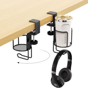 CABTE 2 in 1 Desk Cup Holder with H...