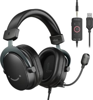FIFINE Wired Gaming Headset, Gamer ...