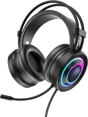 RGB Lighting Gaming Headset with Ex...