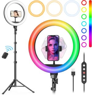 Weilisi 10″ Ring Light with S...