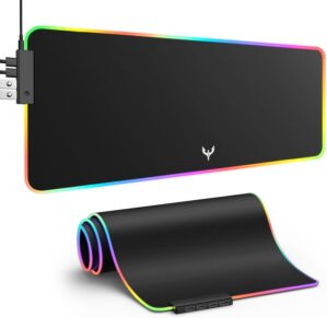 BladeHawks RGB Gaming Mouse Pad wit...