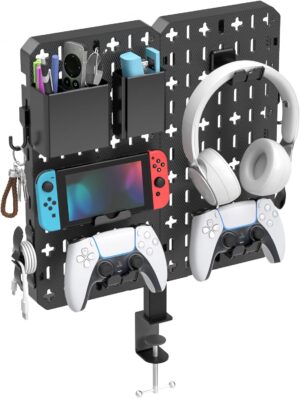 KDD 7 in 1 Clamp-on Desk Pegboard &...