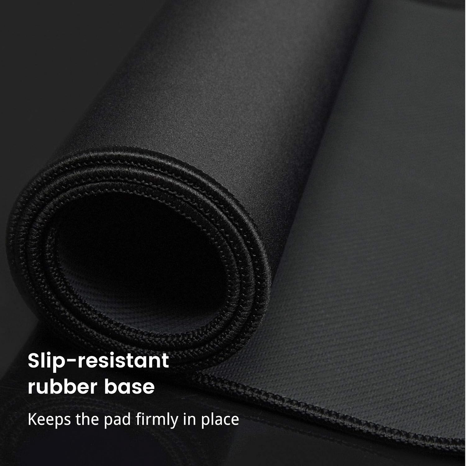 TEDNETGO Large Gaming Mouse Pad, Waterproof Extra Large Big Mouse Pad with Stitched Edge, XXL Non-Slip Black Computer Long Mousepad Desk Mat for Gamer, Office & Home, Black - Image 5
