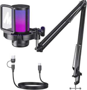 MAONO USB Gaming Microphone, Noise ...
