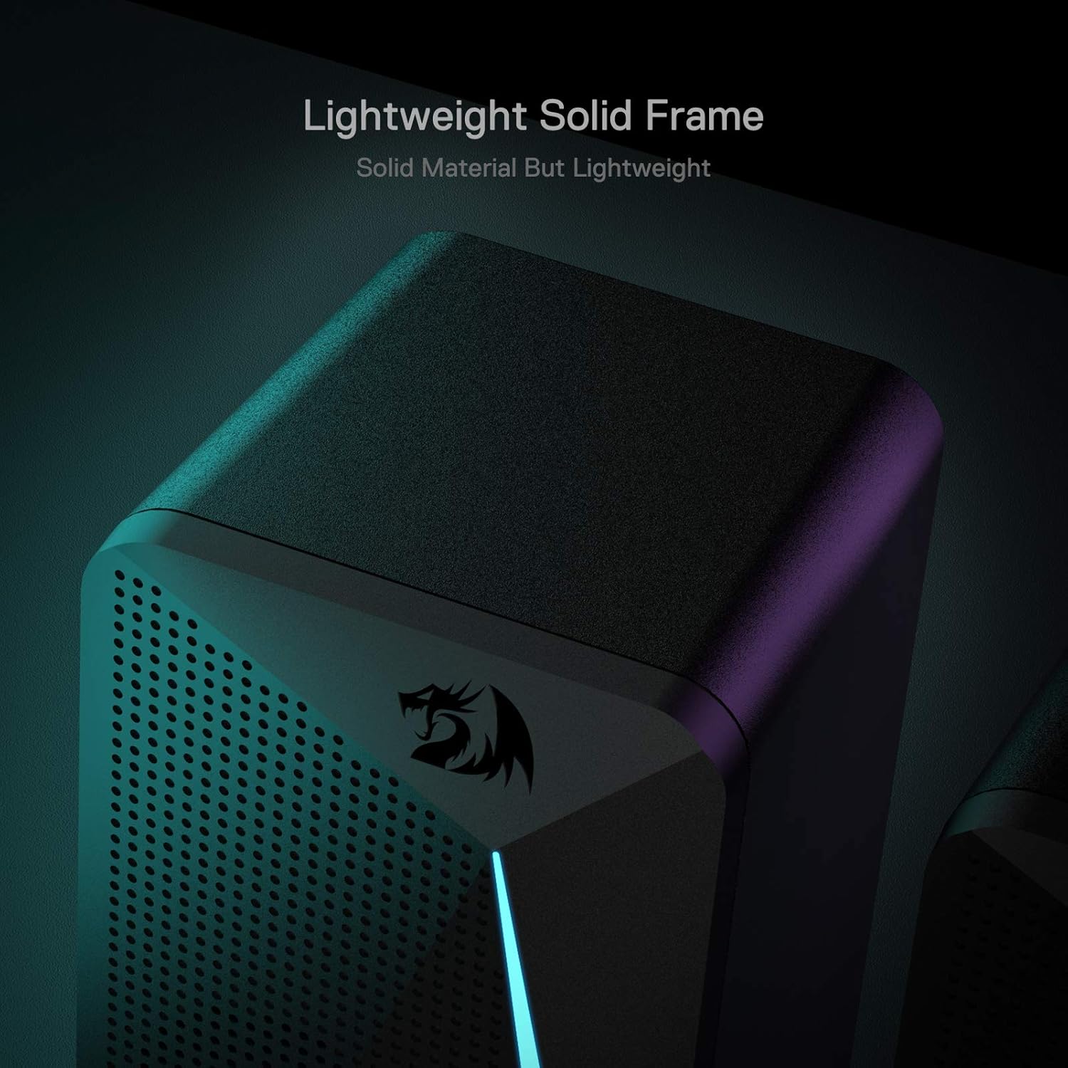 Redragon GS510 RGB Desktop Speakers, 2.0 Channel PC Computer Speaker with 4 Colorful LED Backlight Modes, Enhanced Bass and Easy-Access Volume Control, USB Powered w/ 3.5mm Cable - Image 5