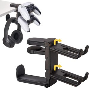 3 in 1 Under Desk Headphone Hanger ...