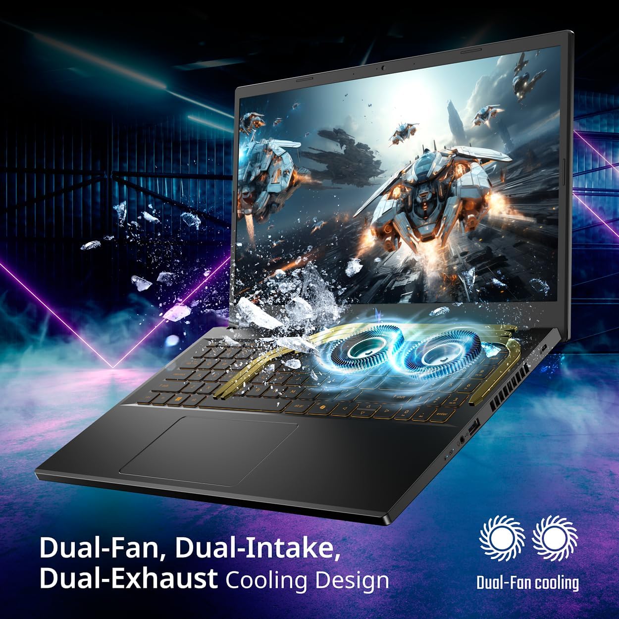 acer Nitro V Gaming Laptop | Intel Core i5-13420H Processor | NVIDIA GeForce RTX 4050 Laptop GPU | 15.6" FHD IPS 165Hz Display | 8GB DDR5 | 512GB Gen 4 SSD | Wi-Fi 6 | Backlit KB | ANV15-52-586Z - Image 6
