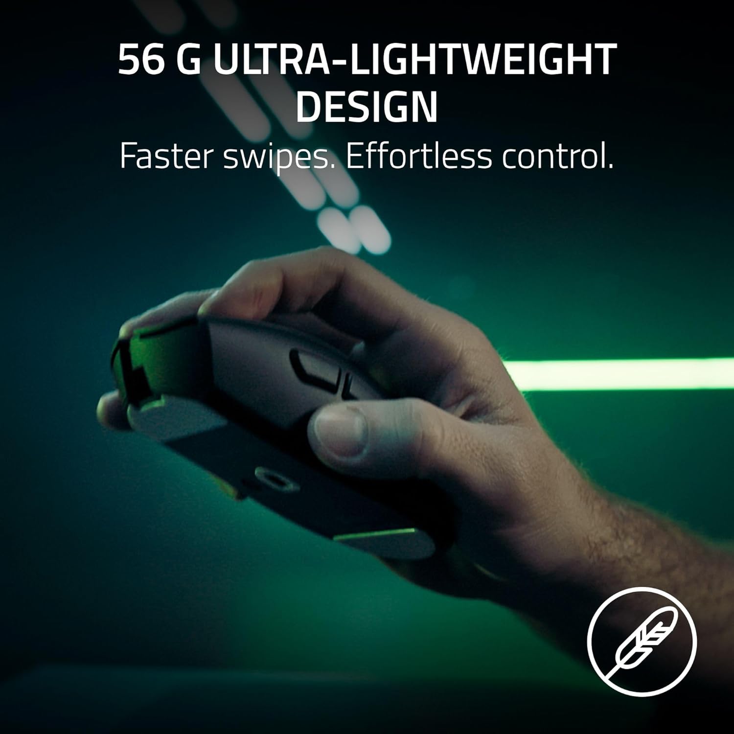 Razer DeathAdder V4 Pro Wireless Gaming Mouse: 56g Lightweight - HyperSpeed Wireless Gen-2 - Optical Scroll Wheel - Optical Switches Gen-4 - Focus Pro 45K Sensor Gen-2 - Up to 150 Hr Battery - Black - Image 4