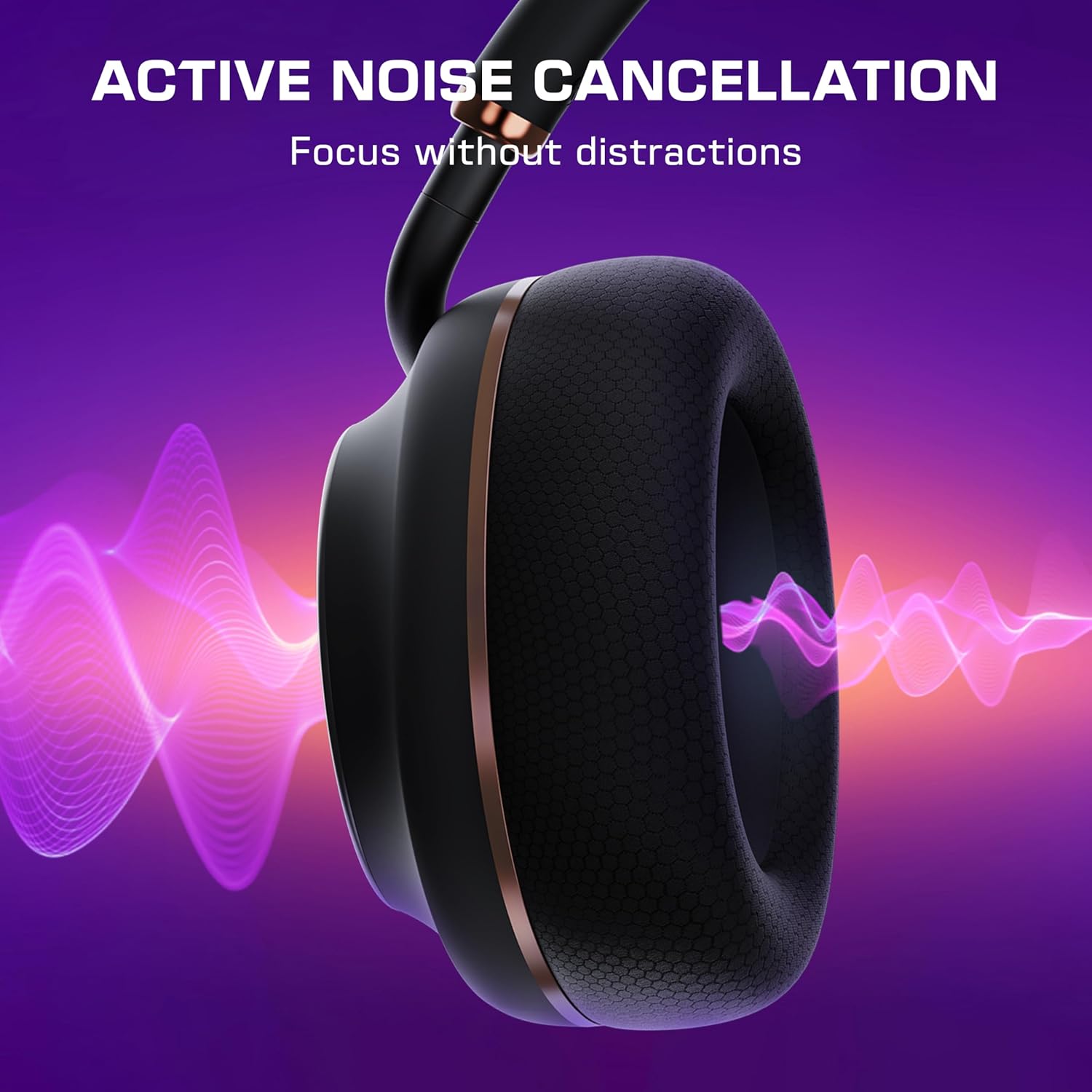 Turtle Beach Stealth Pro II Premium Multiplatform Wireless Gaming Headset for PC, PlayStation 5, PS4, Hi-Res 24-bit Audio, Noise Cancellation, Rechargeable Battery, Bluetooth, Boom Mic, Black - Image 4