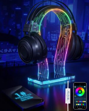 OAPRIRE Acrylic RGB Headphone Stand...