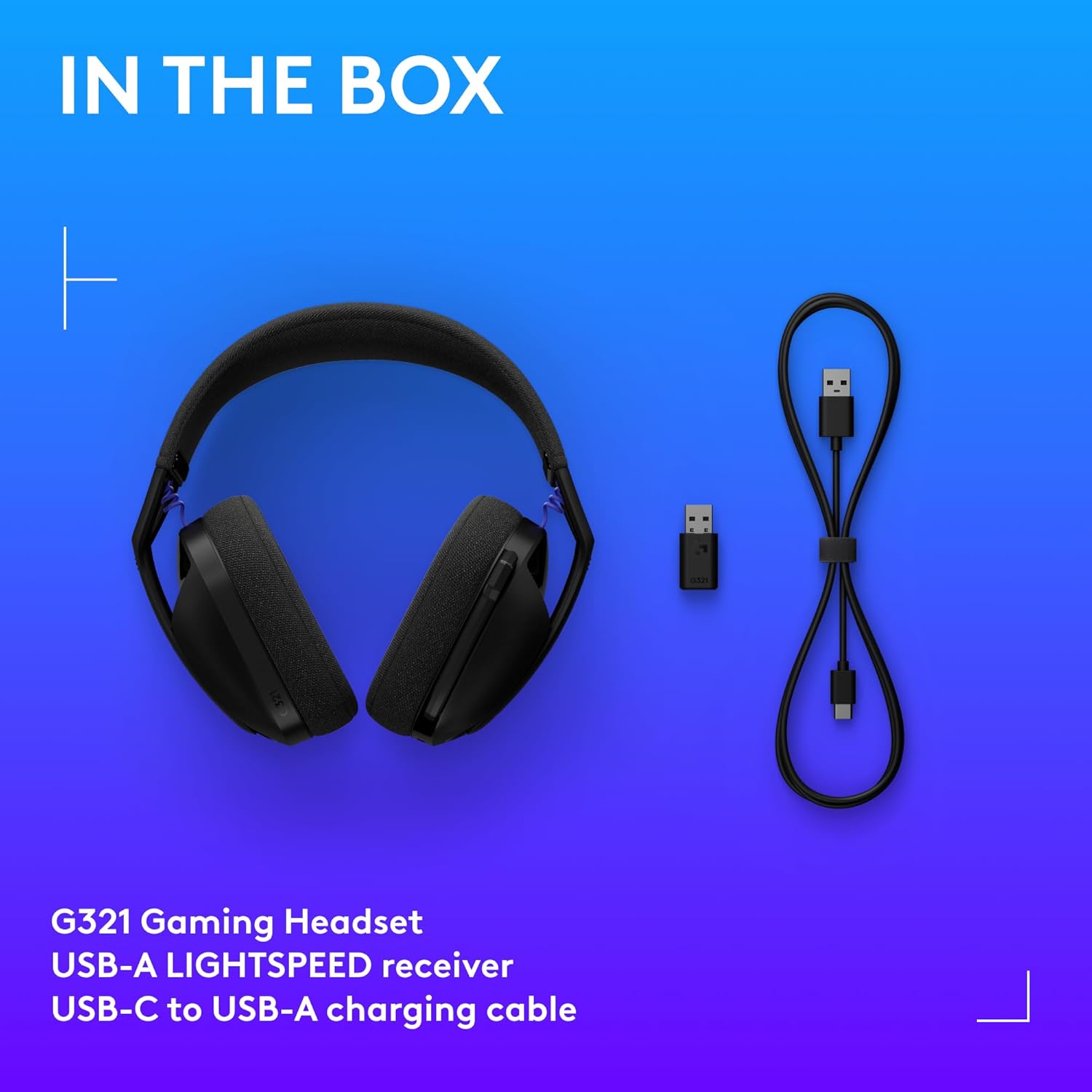 Logitech G321 Lightspeed Wireless Bluetooth Gaming Headset, Dynamic Comfort and fit, 16 kHz Boom mic, 20+ hrs Battery, PC, PS4, PS5, Nintendo Switch, Mobile - Black - Image 9