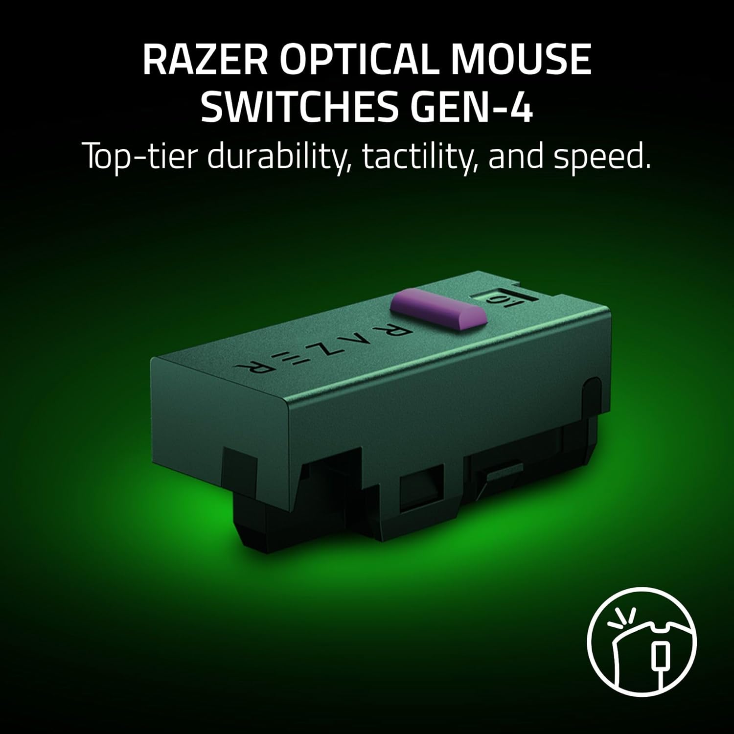 Razer DeathAdder V4 Pro Wireless Gaming Mouse: 56g Lightweight - HyperSpeed Wireless Gen-2 - Optical Scroll Wheel - Optical Switches Gen-4 - Focus Pro 45K Sensor Gen-2 - Up to 150 Hr Battery - Black - Image 9