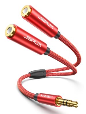 JSAUX Headphone Splitter 3.5mm, Aud...