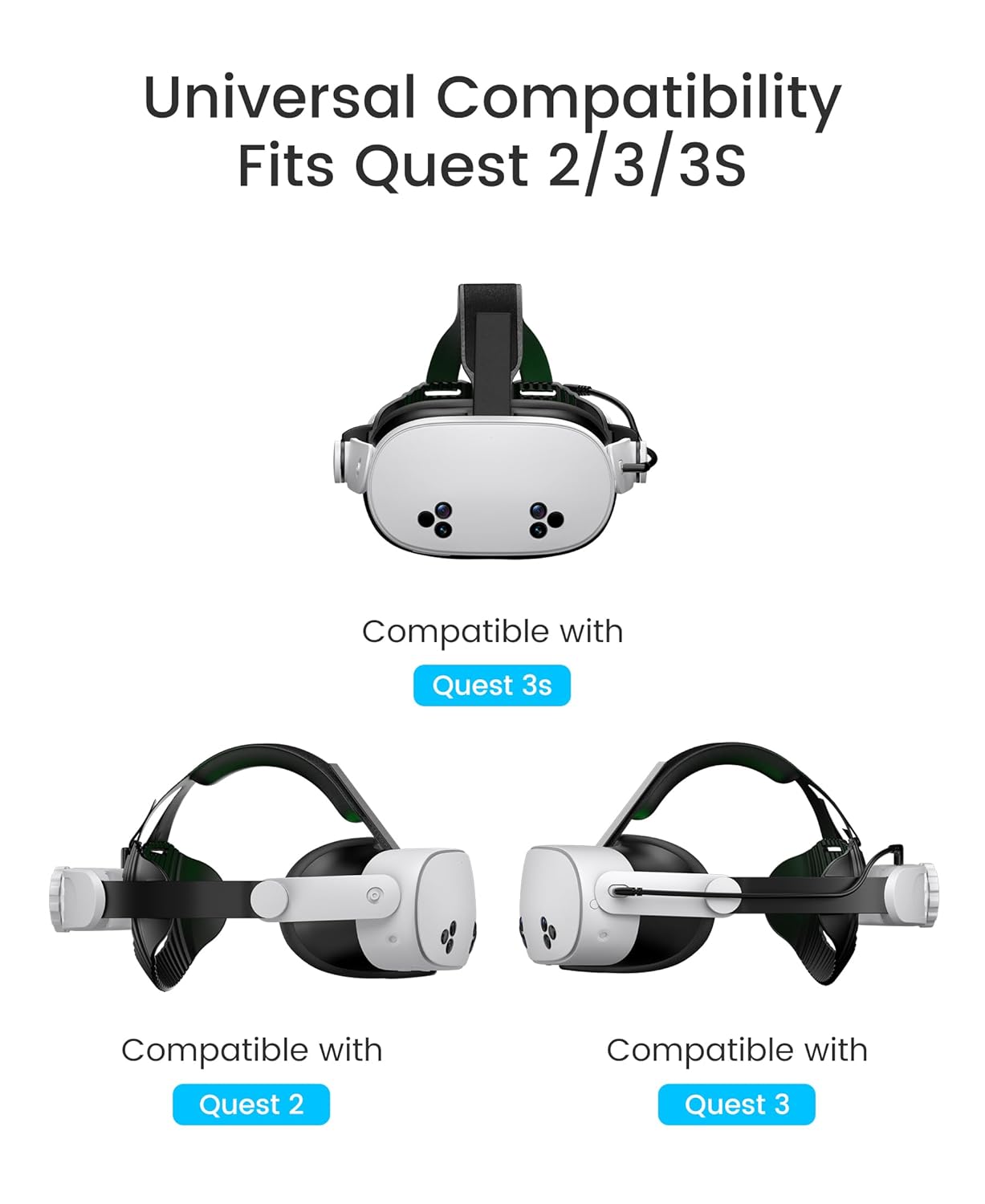 Battery Head Strap Compatible with Oculus Meta Quest 3S/3/2,10000mAh Battery VR Headset Strap Enhanced Support and Comfort, Adjustable Elite Strap Replacement- MV1001 - Image 8