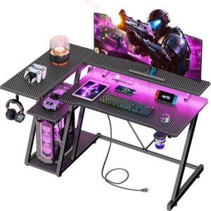 Korfile 40 Inch Gaming Desk with Po...