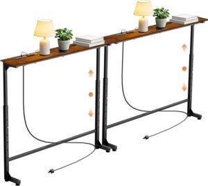 GRLEAF 2 Pack Adjustable Height Nar...